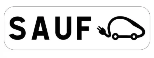 Panonceau interdit sauf véhicule électrique 